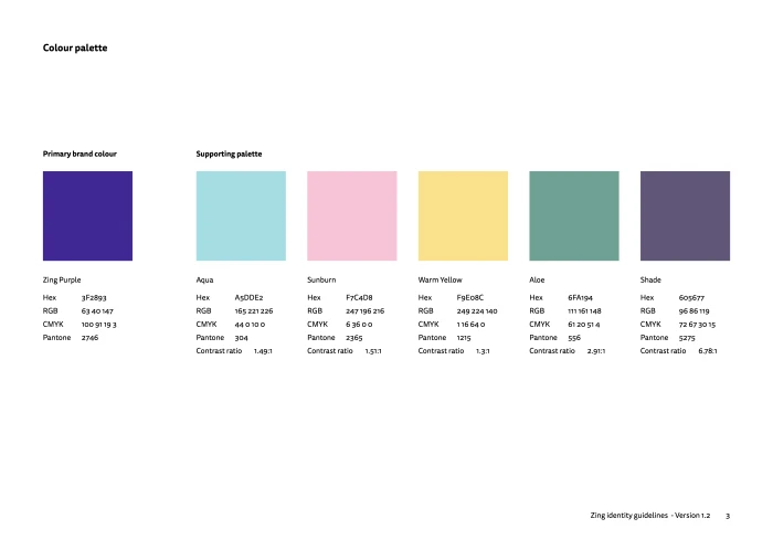 Colour palette
